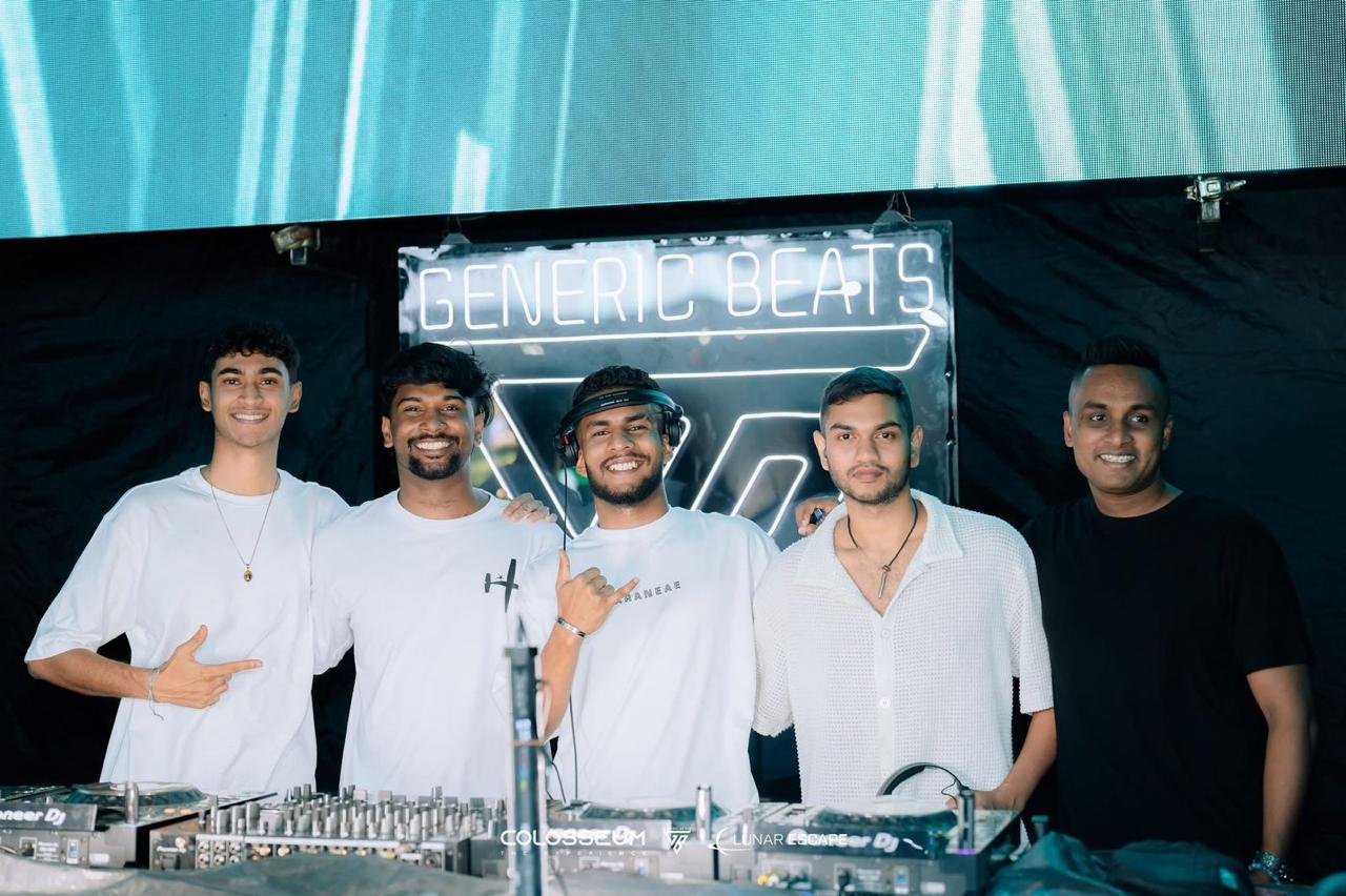 Crowd at DJ Lidan event — electronic music Sri Lanka